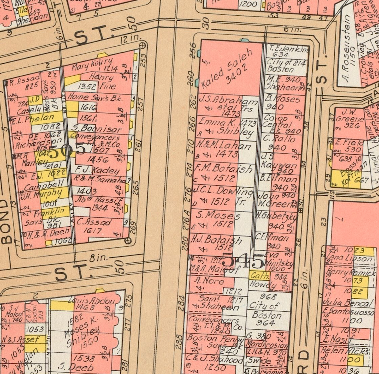 Section of a property map